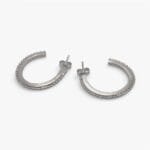 Milgrain Semi Hoop Earrings