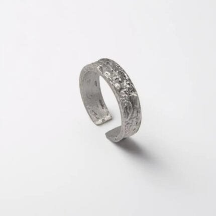 Organic Texture Open Ring