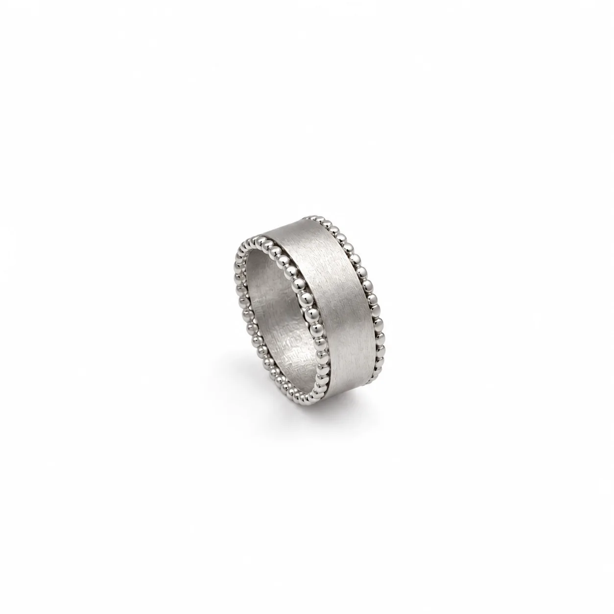 brush Brushed Harmony Milgrain Ring 1
