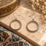 Milgrain Hoop Earrings - Image 2