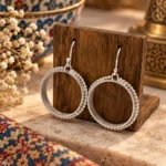 Milgrain Hoop Earrings - Image 4