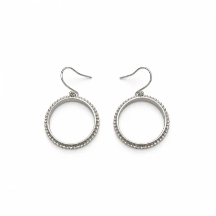 Milgrain Hoop Earrings 1