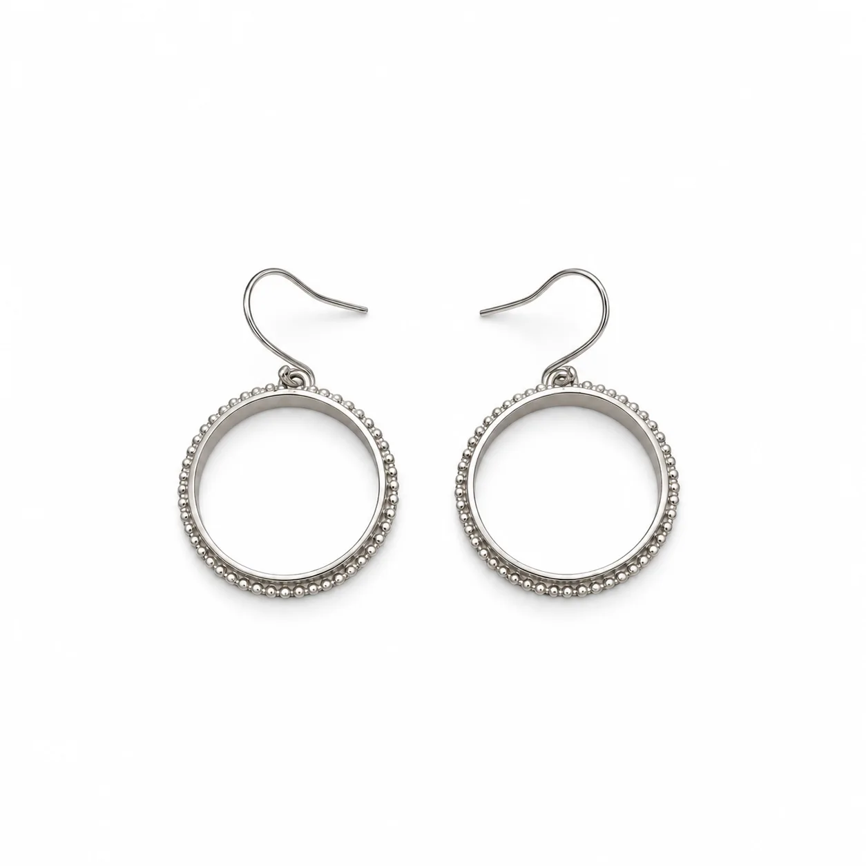 m ring Milgrain Hoop Earrings 1