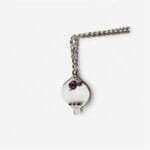 Pomegranate with Red Garnet Stones