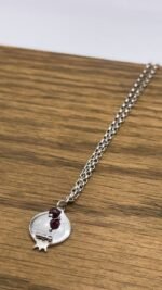 Pomegranate Anklet with Red Garnet Stones