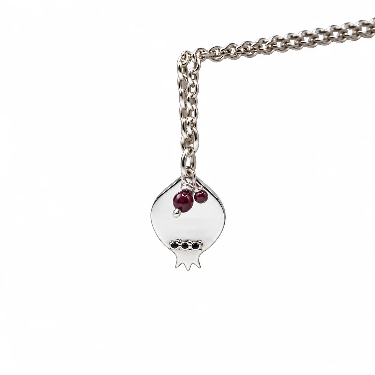 anarr 4 Pomegranate with Red Garnet Stones 2