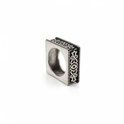 Square Shaped Persian Motif Ring 1