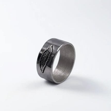 Feather Silver Ring