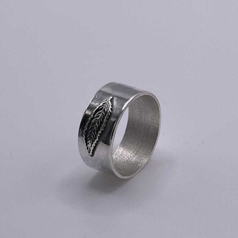 Feather Silver Ring