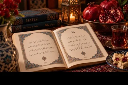 Yalda setting with the Divan of Hafez 1
